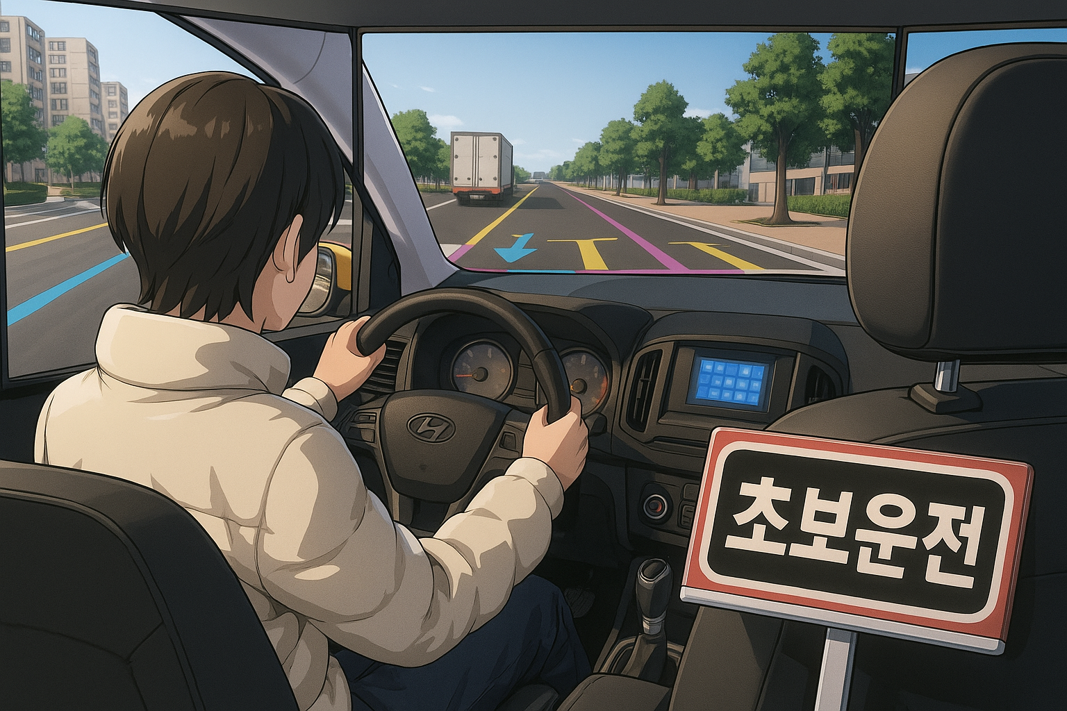 초보 운전연습 | 실내운전연습장이 답이다 - 네번째,